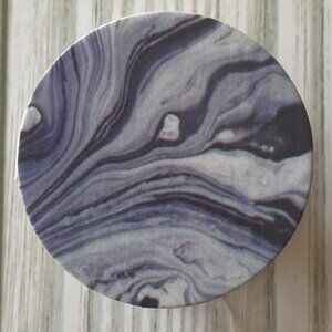 BUNDLE 10/$5 Cell Phone Grip BLACK WHITE MARBLE